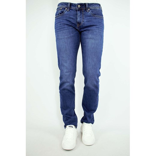 jeansy męskie pepe jeans pm200823z230 granatowe ze sklepu Royal Shop w kategorii Jeansy męskie - zdjęcie 114005579