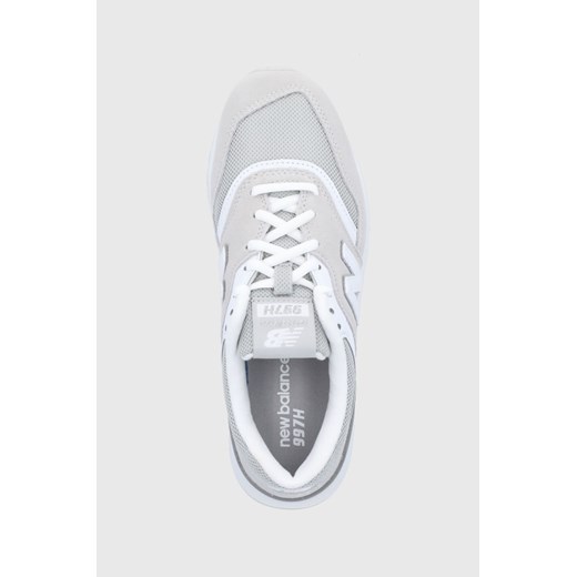 Buty sportowe damskie szare New Balance w stylu casual skórzane