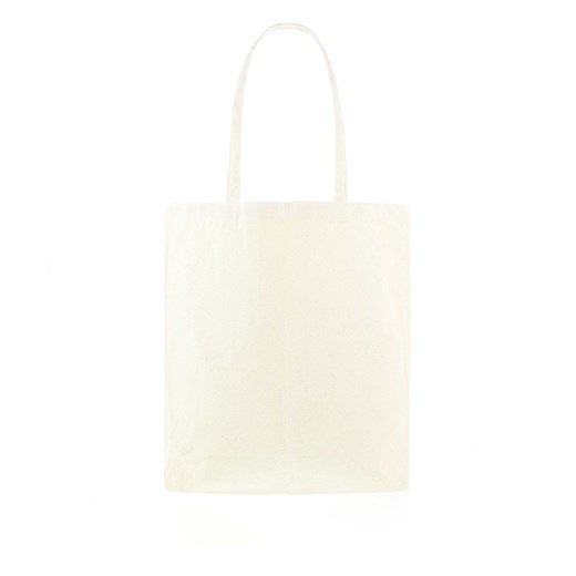 Kremowa torba shopper bag z modnym napisem ABBAZIA Primamoda  okazyjna cena Primamoda