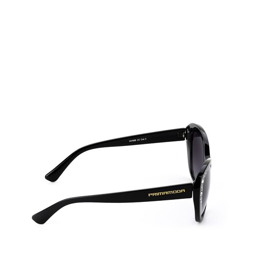 Okulary przeciwsłoneczne w kolorze czarnym z ozdobnymi kamyczkami ARABA Primamoda  okazyjna cena Primamoda