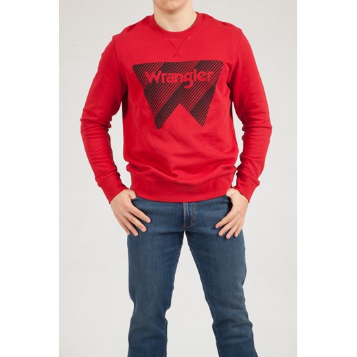Bluza Męska Wrangler FESTIVAL Logo Warp Red W6M1HYX47 Wrangler XXL wyprzedaż Elwix