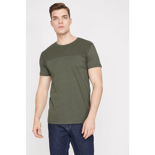Koton Men's Green Crew Neck Short Sleeve T-Shirt Koton XS Factcool