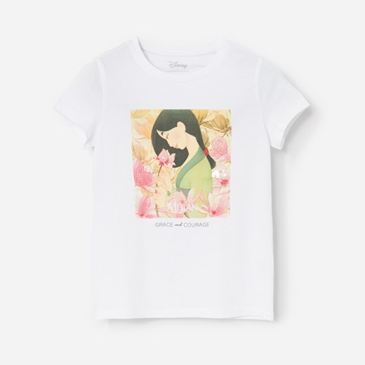 Reserved - Bawełniany t-shirt z aplikacją Mulan - Reserved 146 wyprzedaż Reserved