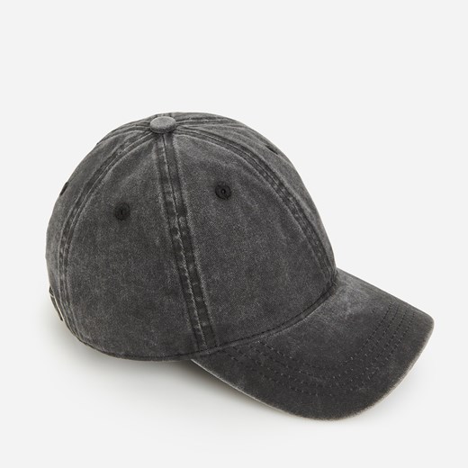 Reserved - Czarna czapka z otworem na kucyk - Czarny Reserved M/L wyprzedaż Reserved