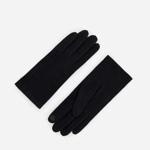 Reserved - Wełniane rękawiczki - Czarny Reserved S wyprzedaż Reserved