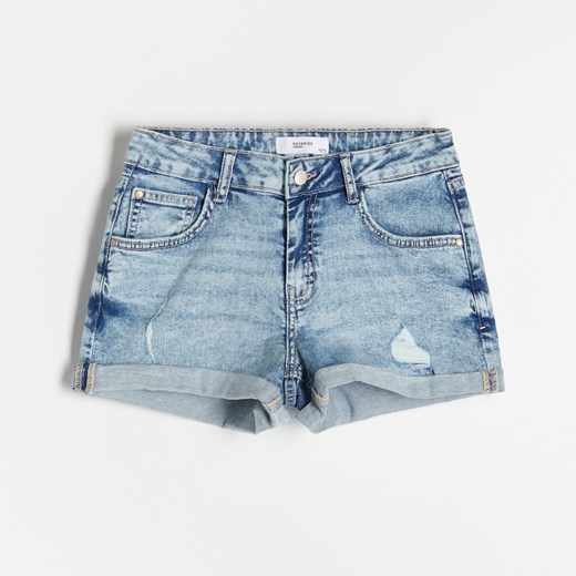Reserved - Jeansowe szorty - Niebieski Reserved 40 Reserved