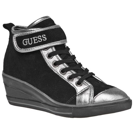 Sneakersy GUESS - Fiamma FL3FIM SUE12 BLACK eobuwie-pl czarny cholewki
