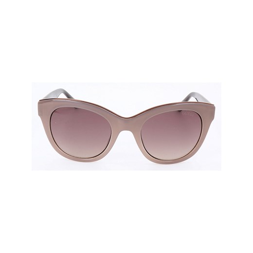 Damskie okulary przeciwsłoneczne w kolorze beżowo-brązowo-jasnoróżowym Guess 50 wyprzedaż Limango Polska