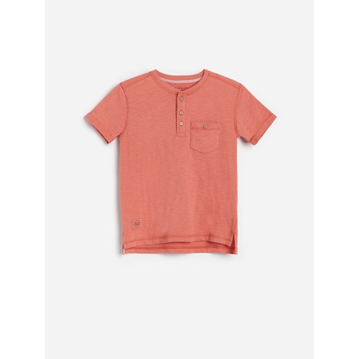 T-shirt chłopięce czerwony Reserved z krótkim rękawem 