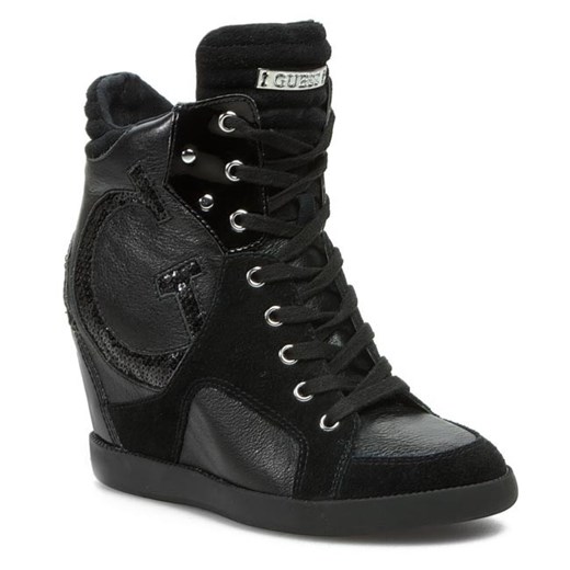 Sneakersy GUESS - Farina2 FL2FNALEA12 BLACK eobuwie-pl czarny damskie