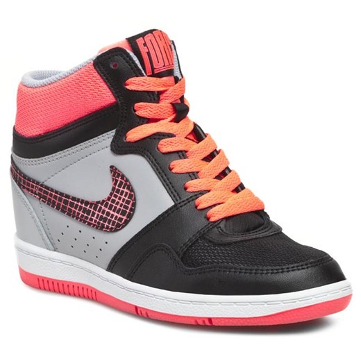 Sneakersy NIKE - Wmns Nike Force Sky High 629746 003 Black/Wolf Grey eobuwie-pl szary damskie