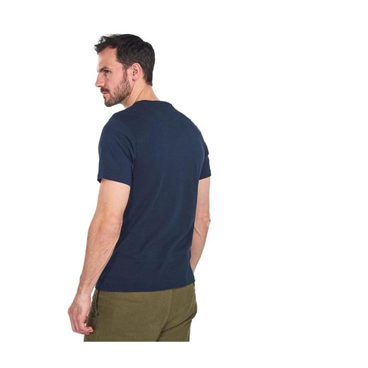 T-shirt męski Barbour w stylu młodzieżowym z krótkimi rękawami 