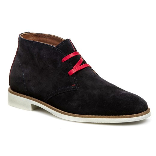 Trzewiki TOMMY HILFIGER - Aberdeen 2B FM56816893 Midnight/Tango Red 403 eobuwie-pl czarny jednoplaczaste