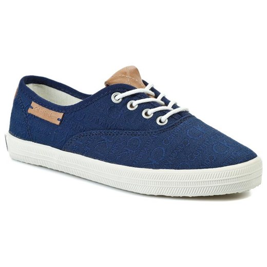 Tenisówki CALVIN KLEIN JEANS - Richelle CKJ Jacquard Grosgrai R8540 Blue eobuwie-pl granatowy buty na lato