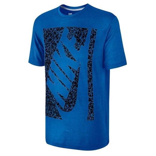 T-shirt z krótkim rękawem, nadruk z przodu la-redoute-pl niebieski krótkie