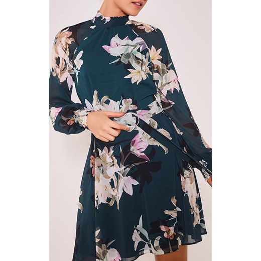 Sukienka w kolorze zielonym ze wzorem Zibi London XXL okazja Limango Polska