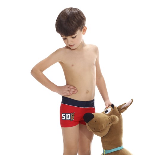 Kąpielówki chłopięce "Logo" Scooby Doo cornette-underwear brazowy chłopięce