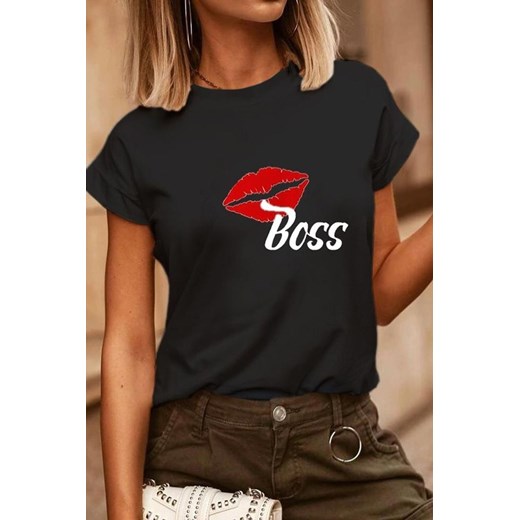 T-shirt damski TESERDA BLACK M promocja Ivet Shop