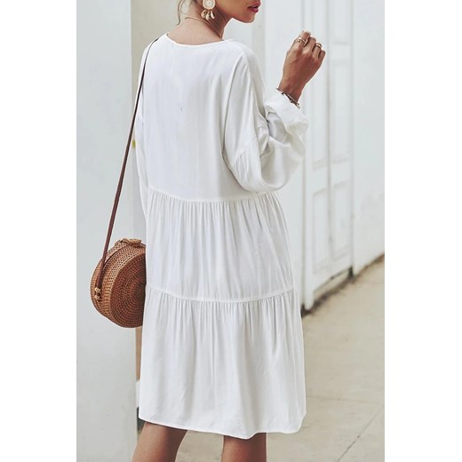 Sukienka ZARBERA WHITE S okazja Ivet Shop