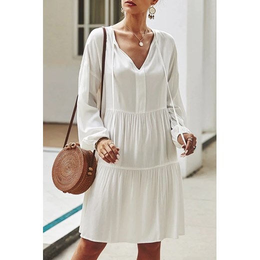 Sukienka ZARBERA WHITE XL promocja Ivet Shop