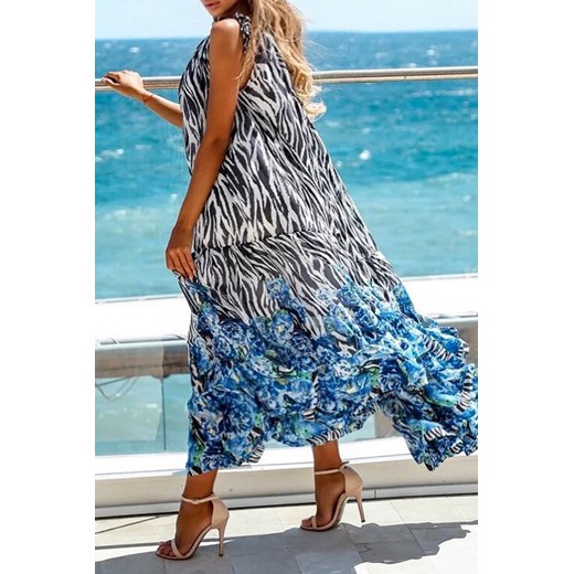 Sukienka OVELIA BLUE S okazja Ivet Shop