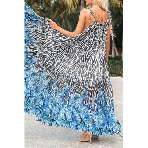 Sukienka OVELIA BLUE L okazja Ivet Shop