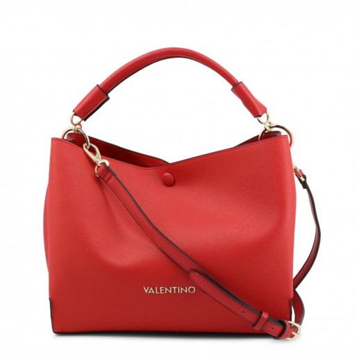 Shopper bag Valentino By Mario duża czerwona na ramię 