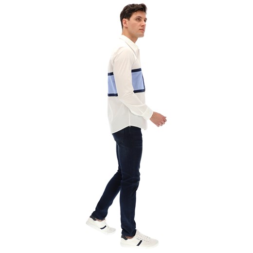 Desigual koszula męska na wiosnę z klasycznym kołnierzykiem z długim rękawem casualowa