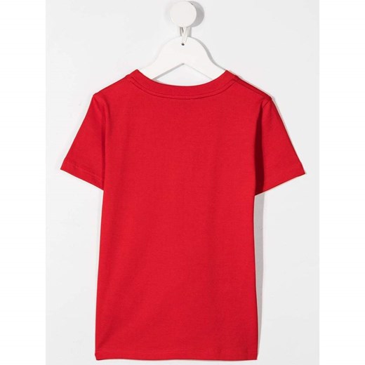 T-shirt chłopięce czerwony Givenchy z krótkimi rękawami 