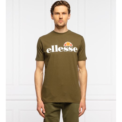 T-shirt męski Ellesse z napisem zielony 