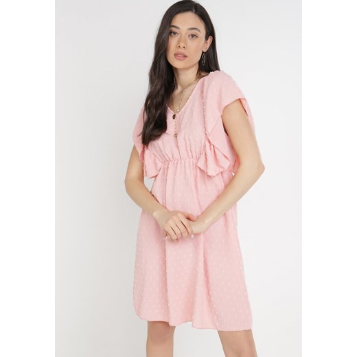 Różowa Sukienka Ylanox ze sklepu Born2be Odzież w kategorii Sukienki - zdjęcie 114514157