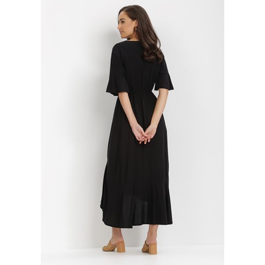 Czarna Sukienka Stamorus L/XL Born2be Odzież