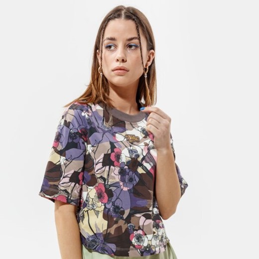 Bluzka damska Nike z krótkim rękawem z okrągłym dekoltem na wiosnę w sportowym stylu 