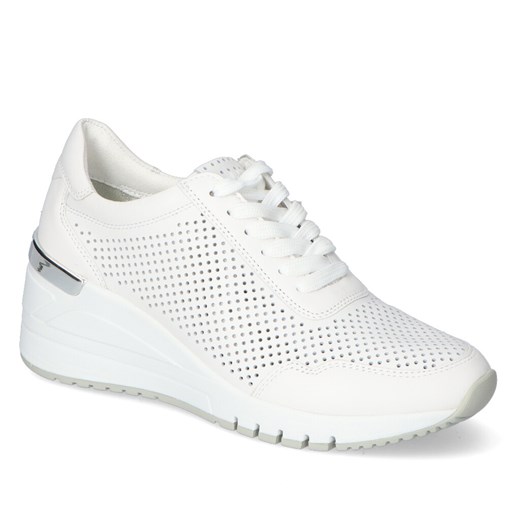 Sneakersy Marco Tozzi 2-23500-26 Białe zamsz ze sklepu Arturo-obuwie w kategorii Buty sportowe damskie - zdjęcie 114519788
