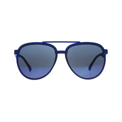 Okulary przeciwsłoneczne pilotki niebieskie EM L12 Em Men`s Accessories okazyjna cena EM Men's Accessories