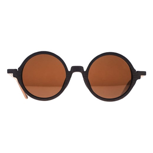 Okulary przeciwsłoneczne brązowe lenonki - imitacja drewna EM 20 Em Men`s Accessories EM Men's Accessories okazja