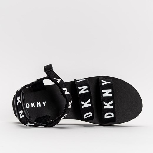 Czarne sandały dziecięce DKNY bez zapięcia 