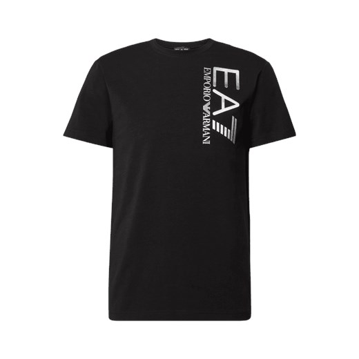 T-shirt o kroju regular fit z aplikacją z logo M wyprzedaż Peek&Cloppenburg 
