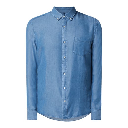 Koszula casualowa o kroju slim fit z lyocellu M Peek&Cloppenburg  wyprzedaż