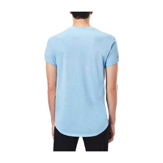 T-shirt męski G-Star niebieski z krótkimi rękawami casualowy 