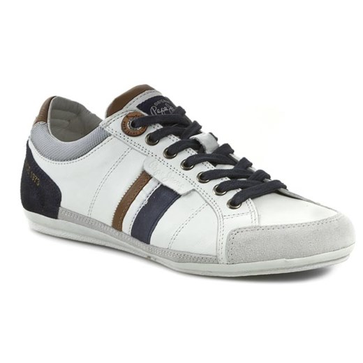 Sneakersy PEPE JEANS - Player PMS30021 White 800 eobuwie-pl bialy jeans