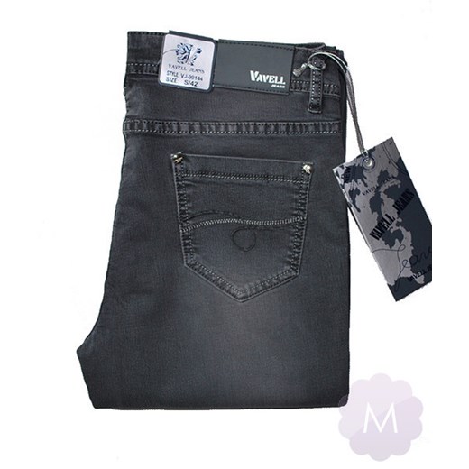 Szare wytarte spodnie jeansowe z wyższym stanem mercerie-pl szary jeans