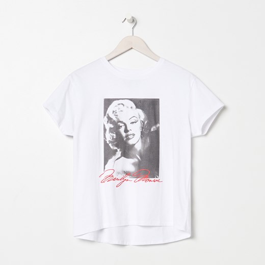 Sinsay - Koszulka z nadrukiem Marilyn Monroe - Biały Sinsay XS Sinsay