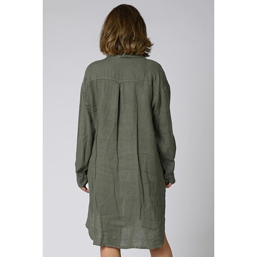 Lniana sukienka "Andrea" w kolorze khaki Plus Size Company 36/38 Limango Polska okazja