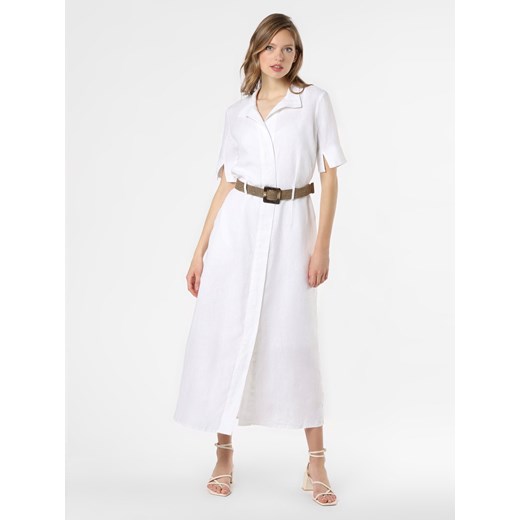Esprit Collection - Damska sukienka lniana, biały 36 vangraaf