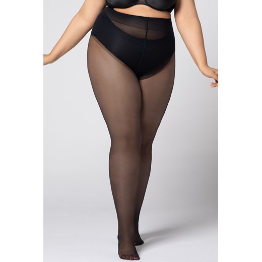 Rajstopy Plus Size Hip Notic 20 DEN czarny Mona Queen 5 Astratex