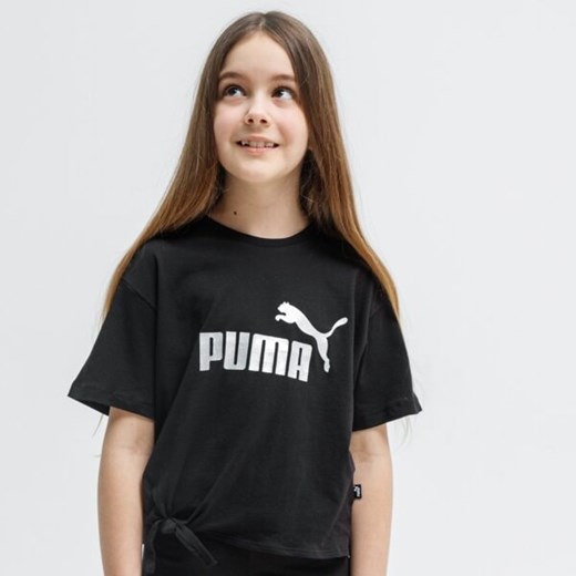 Bluzka dziewczęca Puma z krótkim rękawem z bawełny 