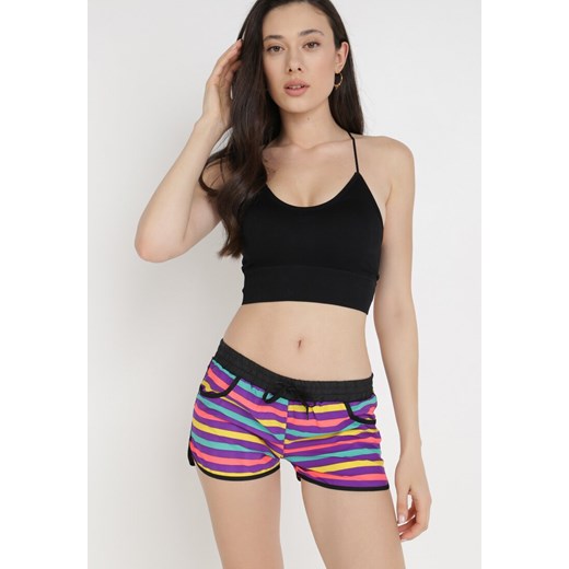Fioletowe Szorty Athilorise XL Born2be Odzież