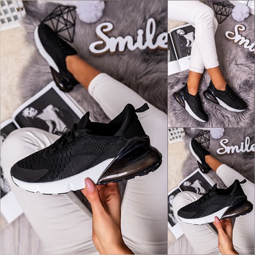 Damskie czarno-białe buty sportowe HY104-09CB Escoli Escoli
