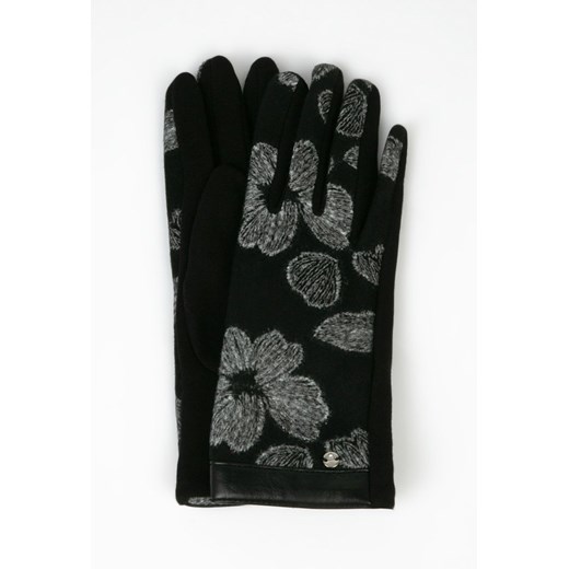 Rękawiczki z nadrukiem kwiatów Monnari L/XL okazyjna cena E-Monnari
